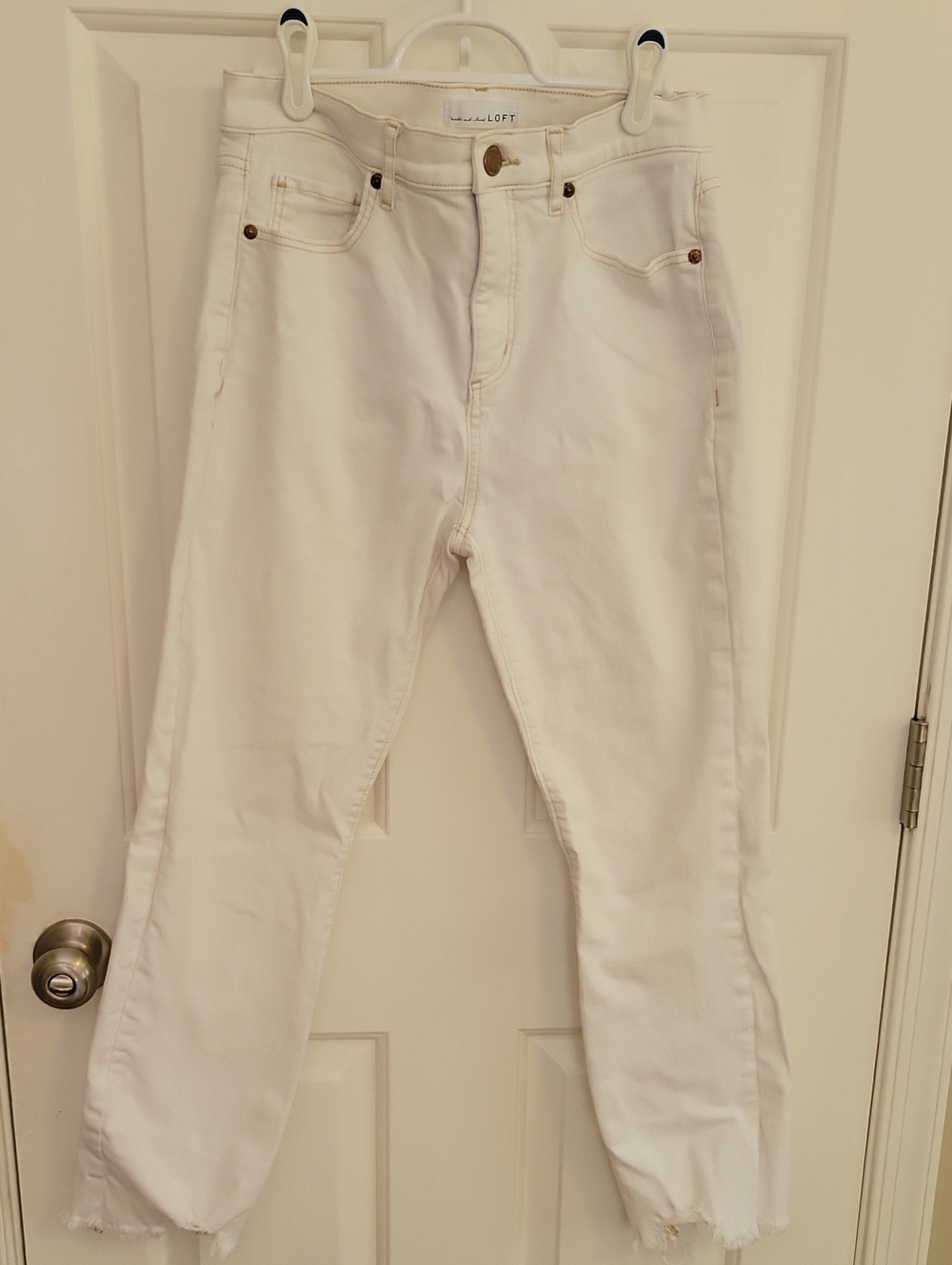LOFT White Straight-Leg Women's Jeans